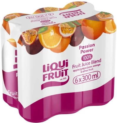 Liqui Fruit Passion Power 100% Fruit Juice Blend (6 x 300 ml) | Shop Online