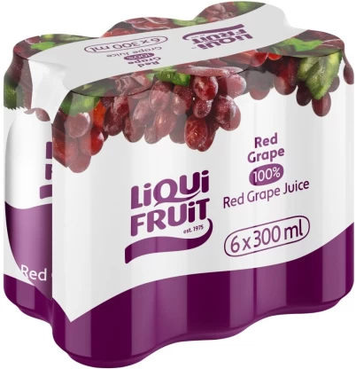 Liqui Fruit 100% Red Grape Juice (6 x 300 ml) | Shop Online