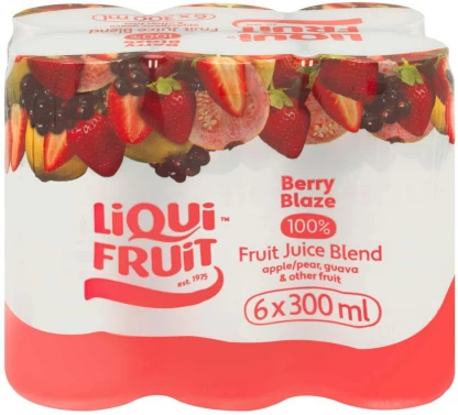 Liqui Fruit Berry Blaze 100% Fruit Juice Blend (6 x 300 ml) | Shop Online