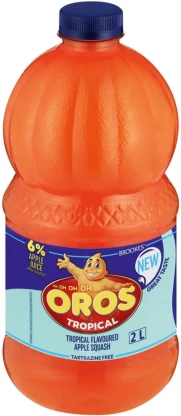 Brookes Oros Tropical Flavoured Apple Squash (2 L) | Shop Online