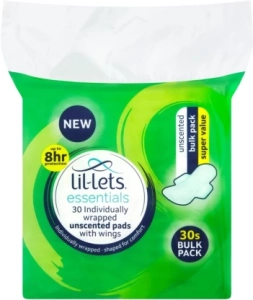 Lil-Lets Essential Bulk Pack Sanitary Pad  (Pack of 30)