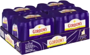 Gordon's London Dry Premium Spirit Cooler and Tonic (Pack of 24 x 440ml Cans, 5. 5 Percent Alcohol Volume)