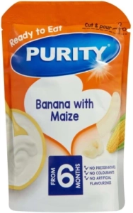 Purity Banana with Maize Puree Cereal (100 g, 6+ Months)