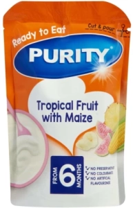 Purity Tropical Fruit with Maize Puree Cereal (100 g, 6+ Months)