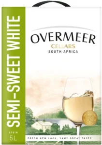 Overmeer Semi Sweet Cellars White Wine (5 L) R239 | Shop Online