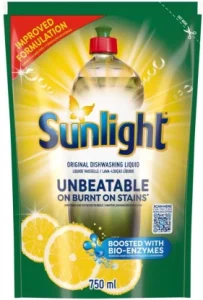Sunlight Lemon Dishwashing Liquid Refill Pouch (750 ml) | Shop Online