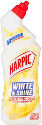 Harpic White & Shine Multipurpose Thick Bleach Citrus Liquid Toilet Cleaner 750 ml | Shop Online