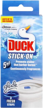 Toilet Duck Stick-On Fresh Stripes Gel Toilet Cleaner 6 Wipes | Shop Online