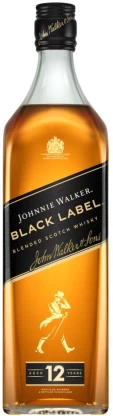 Johnnie Walker Black Label Blended Scotch Whisky (Pack of 12 x 1 L) | Shop Online