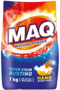 MAQ Super Stain Busting Washing Powder (1 kg, Pack of 12) | Shop Online