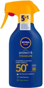 Nivea Sunscreen SPF 50 Protect & Moisture 270 ml | Shop Online