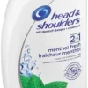 Head & Shoulders Menthol Fresh Anti-Dandruff Shampoo 600 ml | Shop Online - Image 2