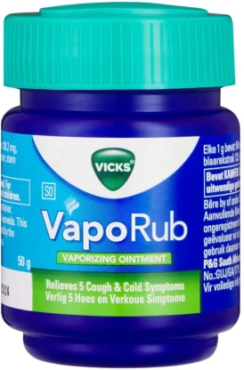 Vicks Vaporizing Ointment 50g Jar