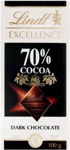 Lindt Excellence 70% Cocoa Dark Chocolate Slab 100g | Shop Online