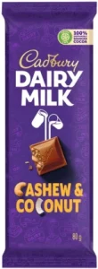 Cadbury Dairy Milk Cashew and Coconut Milk Chocolate Slab 80g | Shop Online