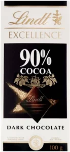 Lindt Excellence 90% Cocoa Dark Chocolate Slab 100g | Shop Online