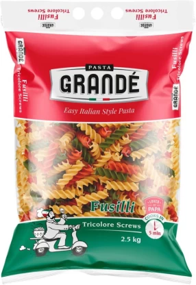 Pasta Grande Easy Italian Screws Tricolore Pasta 2.5kg | Shop Online