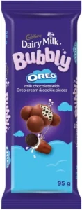 Cadbury Bubbly Oreo Milk Chocolate Slab 95g | Shop Online