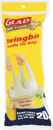 Glad Swingbin Handle Tie Xtra Large 20 Bags | Shop Online