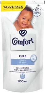 Comfort Pure Fabric Softener (800 ml, Pack of 12) | Shop Online
