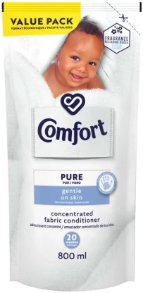 Comfort Pure Fabric Softener (800 ml, Pack of 12) | Shop Online