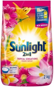 Sunlight 2-in-1 Tropical Sensations Washing Powder (2 kg, Pack of 9) | Shop Online