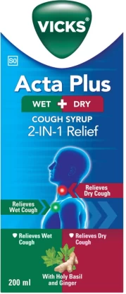 Vicks Acta Plus Cough Syrup 200ml