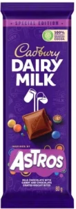 Cadbury Chocolate Astros Milk Chocolate Slab 80g | Shop Online