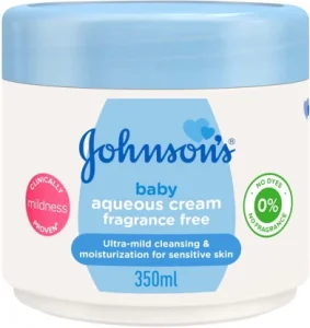 Johnson’s Aqueous Lightly Fragrance Free Baby Cream (350 ml) | Shop Online