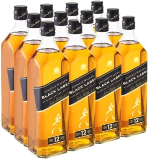 Johnnie Walker Black Label Blended Scotch Whisky (Pack of 12 x 750 ml) | Shop Online
