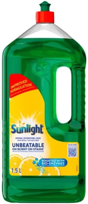 Sunlight Lemon Dishwashing Liquid (1.5 L) | Shop Online