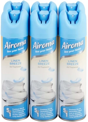 Airoma Fresh Spray Air Freshener 6 x 210 ml | Shop Online