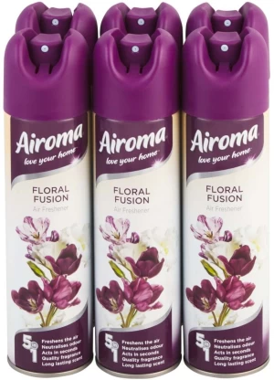 Airoma Floral Spray Air Freshener 6 x 210 ml | Shop Online