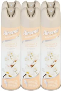Airoma Jasmine Floral Spray Air Freshener 6 x 210 ml | Shop Online