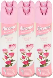 Airoma Rose Spray Air Freshener 6 x 210 ml | Shop Online