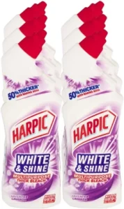 Harpic White & Shine Multipurpose Thick Bleach Lavender Liquid Toilet Cleaner 6 x 750 ml | Shop Online