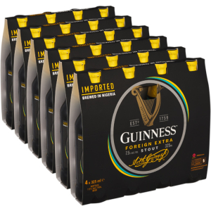 Guinness Stout Beer Bottle (7.5% Alcohol, Pack of 24x 325ml) | Shop Online