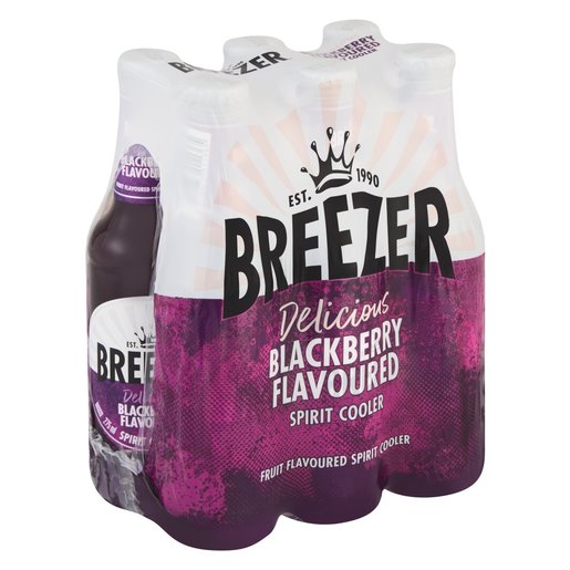 Bacardi Breezer Blackberry Sprit Cooler  (Pack of 6 x 275 ml, NRB) | Shop Online