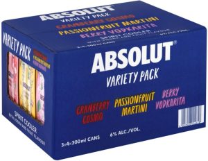 Absolut Variety Pack Sprit Cooler  (300 ml) | Shop Online