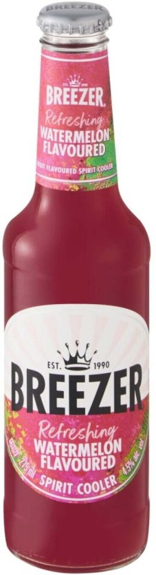 Bacardi Watermelon Breezer Sprit Cooler  (Pack of 24 x 275 ml) | Shop Online - Image 3