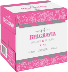 Belgravia Pink Gin Aperitif ( Pack of 6 x 750ml, 43 Percent Alcohol Volume) | Shop Online