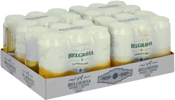 Belgravia Gin & Tonic Can ( Pack of 24 x 440ml, 5 Percent Alcohol Volume) | Shop Online