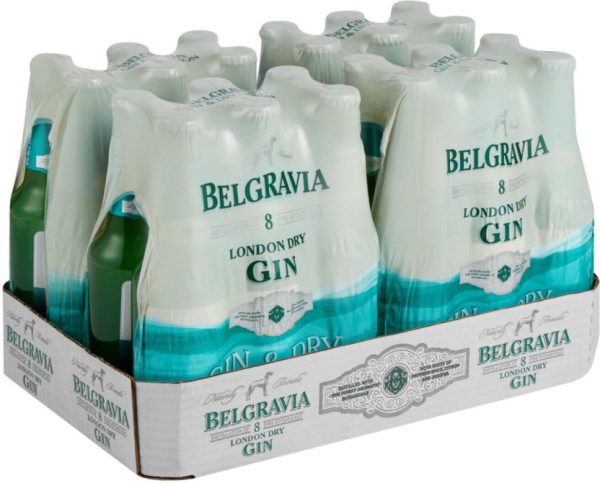 Belgravia Gin & Dry Lemon Bottle (Pack of 24 x 275ml, 5 Percent Alcohol) | Shop Online