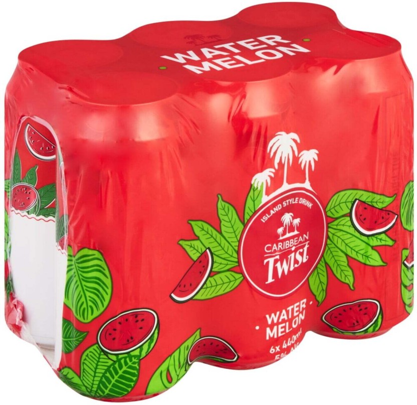 Caribbean Twist Watermelon Spirit Premix  (Pack of 6 x 440 ml) | Shop Online - Image 2