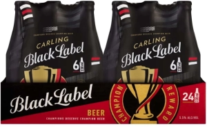 Carling Lager Alcoholic Beer Bottle (5.5% Alcohol, Pack of 24 x 330 ml) | Shop Online