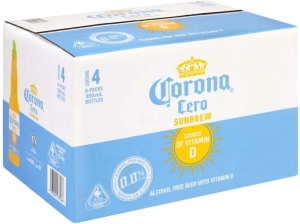 Corona Cero Sunbrew Pale Lager Non Alcoholic Beer Bottle (0% Alcohol, Pack of 24 x 355 ml) | Shop Online