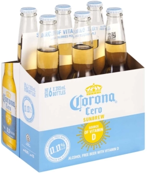 Corona Cero Sunbrew Pale Lager Non Alcoholic Beer Bottle (0% Alcohol, Pack of 6 x 355 ml) | Shop Online