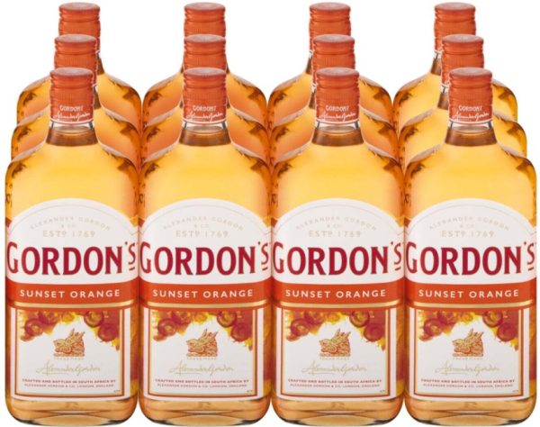 Gordon’s Sunset Orange ( Pack of 12 x 750ml, 35 Percent Alcohol Volume) | Shop Online