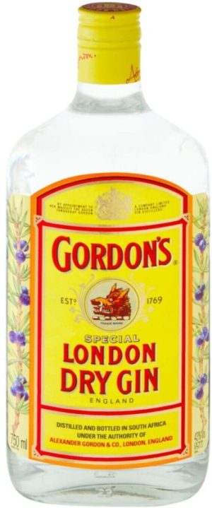 Gordon's London Dry Gin ( Pack of 1 x 750 ml, 43 Percent Alcohol Volume) | Shop Online