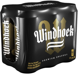 Windhoek Draught Beer Can (4% Alcohol, Pack of 6 x 500 ml) | Shop Online